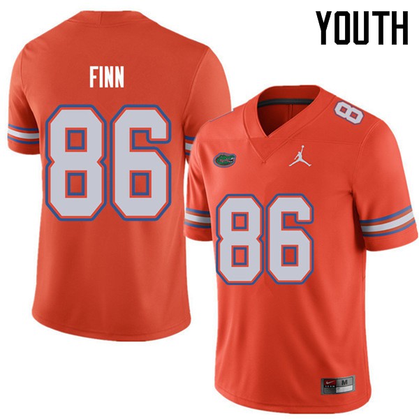 Jordan Brand Youth #86 Jacob Finn Florida Gators College Football Jerseys Orange
